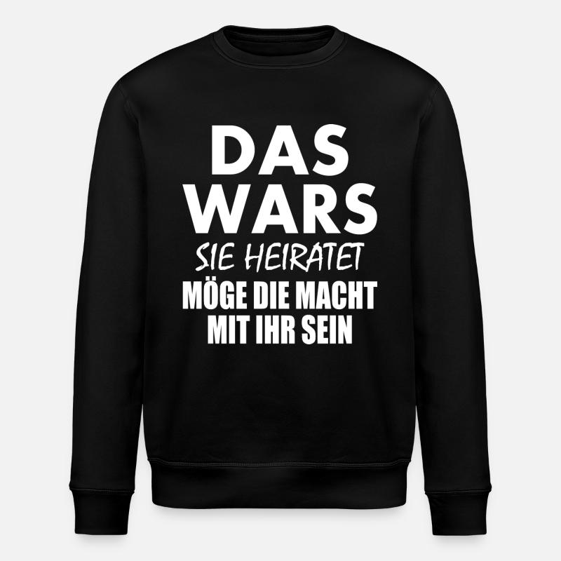 Das wars - Stanley/Stella Unisex Bio-Sweatshirt ROLLER - Schwarz