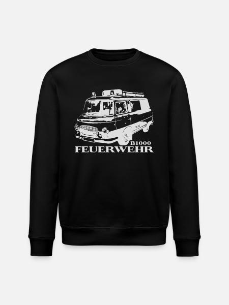 Barkas B1000 Feuerwehr - Stanley/Stella Unisex Bio-Sweatshirt ROLLER - Schwarz