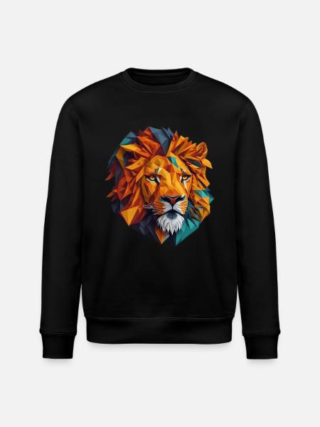 Lion's head - Stanley/Stella ROLLER Unisex Organic Sweatshirt - black