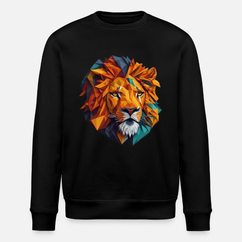 Löwenkopf - Stanley/Stella Unisex Bio-Sweatshirt ROLLER - Schwarz