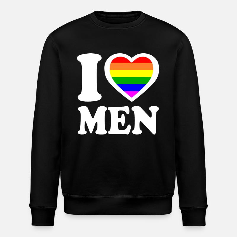 I love men - Sweat bio ROLLER Stanley/Stella Unisexe - noir