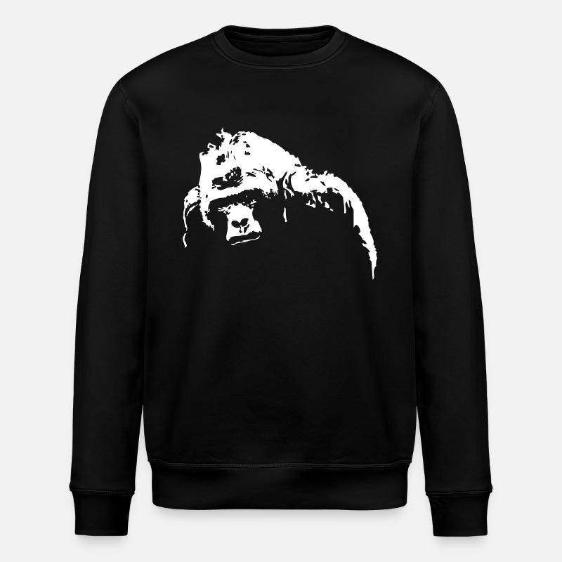 gorilla - Stanley/Stella ROLLER Unisex Organic Sweatshirt - black