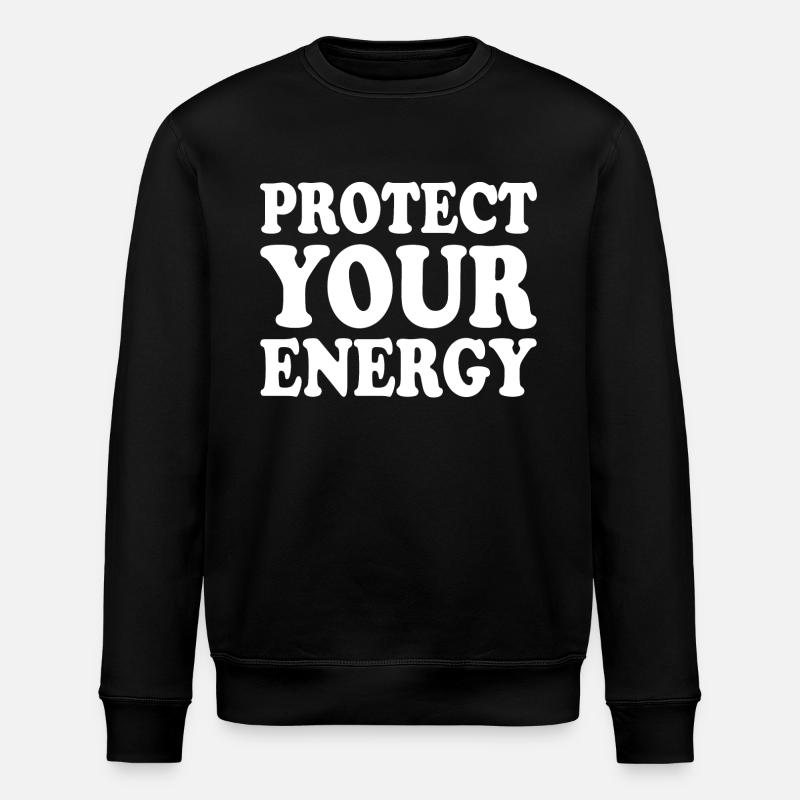 Protect your energy - Sweat bio ROLLER Stanley/Stella Unisexe - noir