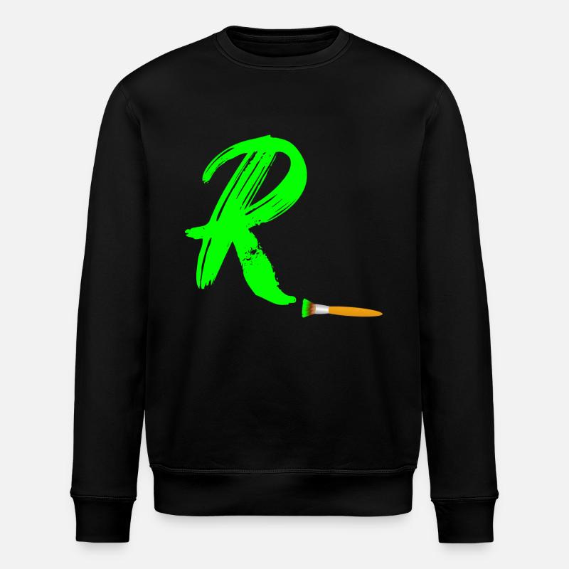 brush vert r - Sweat bio ROLLER Stanley/Stella Unisexe - noir