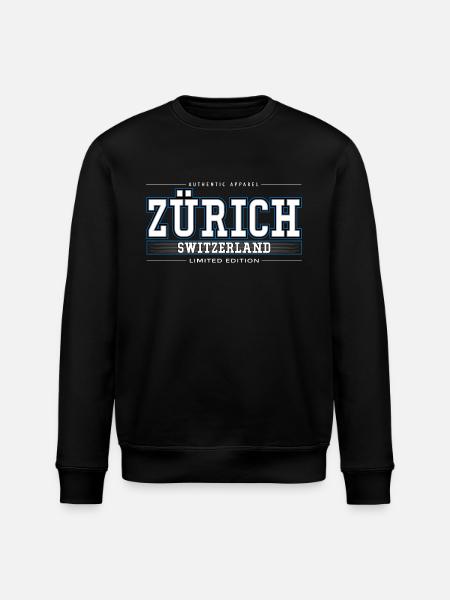 Zurich - Stanley/Stella ROLLER Unisex Organic Sweatshirt - black
