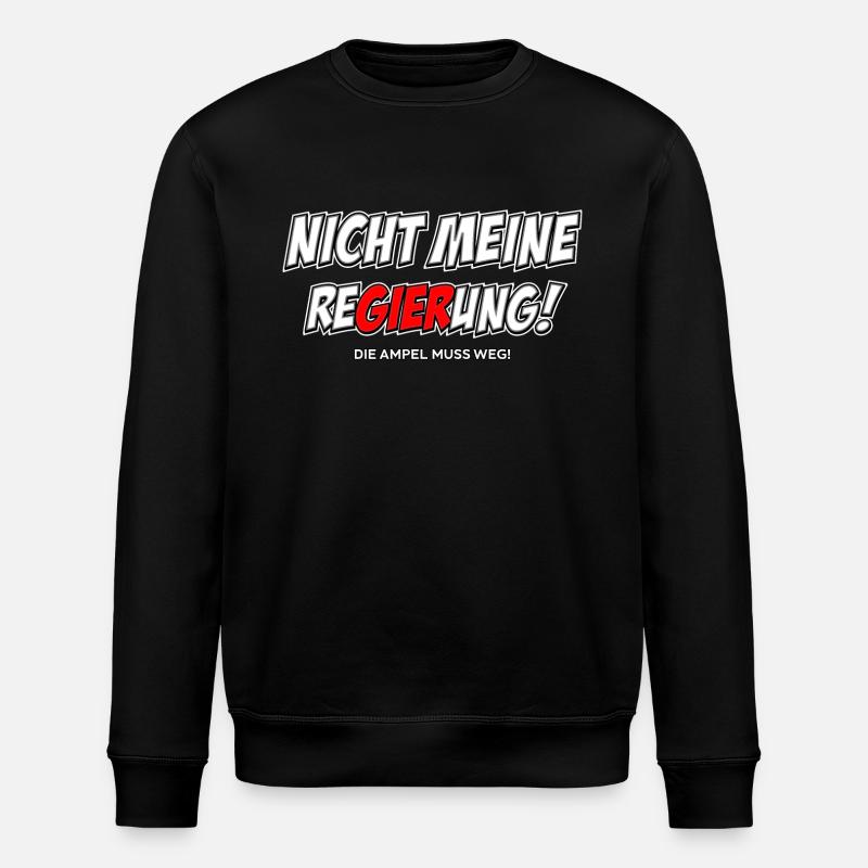 Pas mon gouvernement - Sweat bio ROLLER Stanley/Stella Unisexe - noir