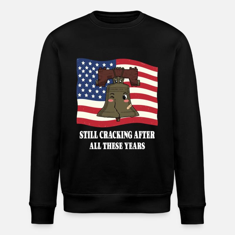Freiheitsglocke - Stanley/Stella Unisex Bio-Sweatshirt ROLLER - Schwarz