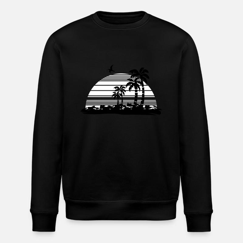 sunset - Stanley/Stella ROLLER Unisex Organic Sweatshirt - black
