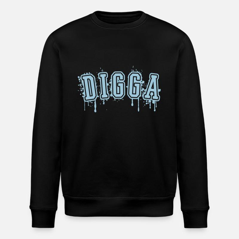 DIGGA - Stanley/Stella Unisex Bio-Sweatshirt ROLLER - Schwarz