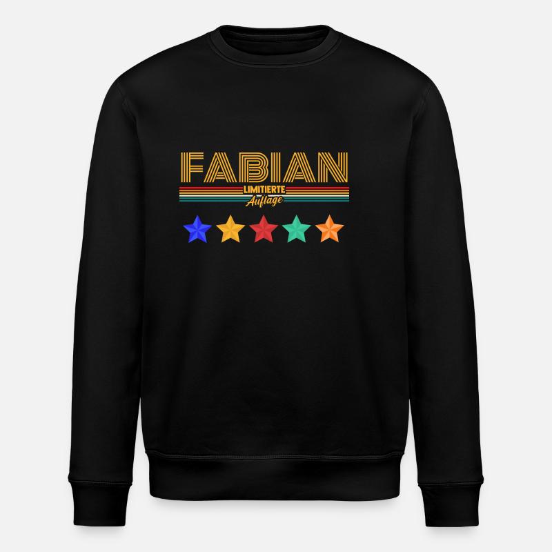 Fabian - Stanley/Stella Unisex Bio-Sweatshirt ROLLER - Schwarz