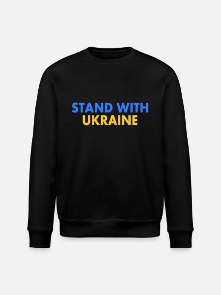 stand with ukraine - Stanley/Stella ROLLER Unisex Organic Sweatshirt - black