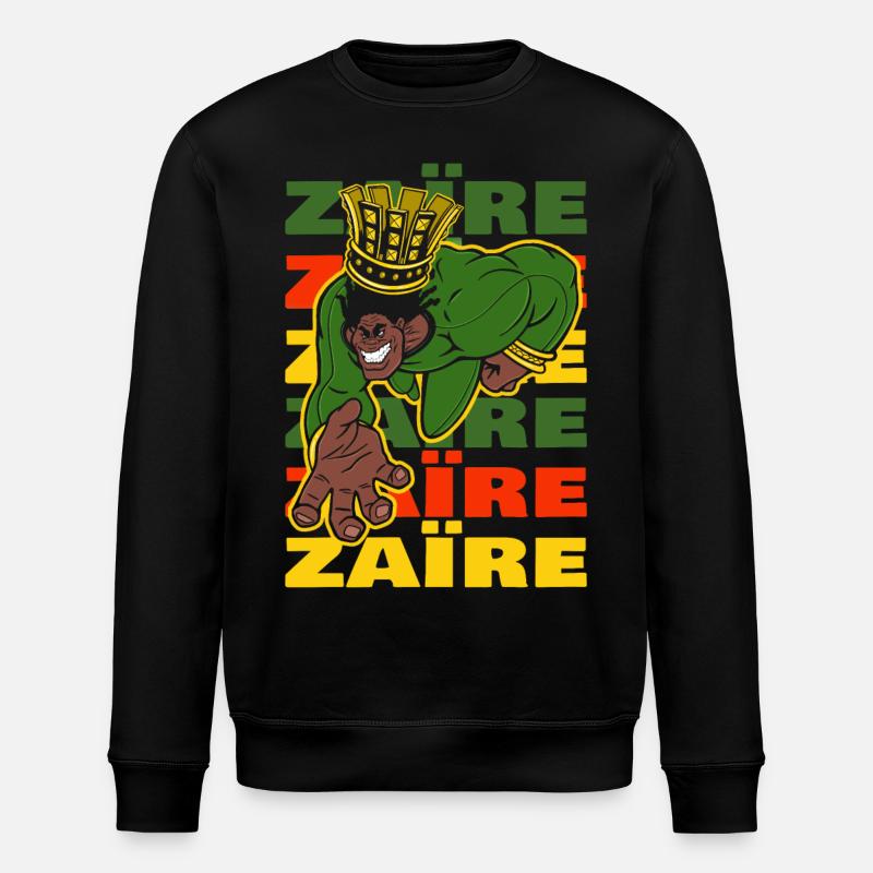 KING ZAIRE - Sweat bio ROLLER Stanley/Stella Unisexe - noir