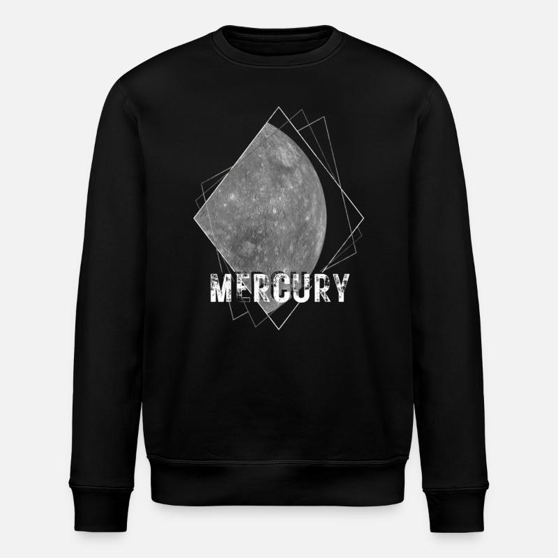 Mercury Planet Solar System - Stanley/Stella ROLLER Unisex Organic Sweatshirt - black
