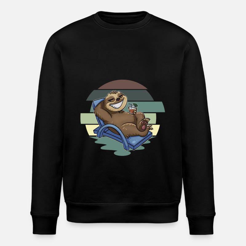 Faultier - Stanley/Stella Unisex Bio-Sweatshirt ROLLER - Schwarz