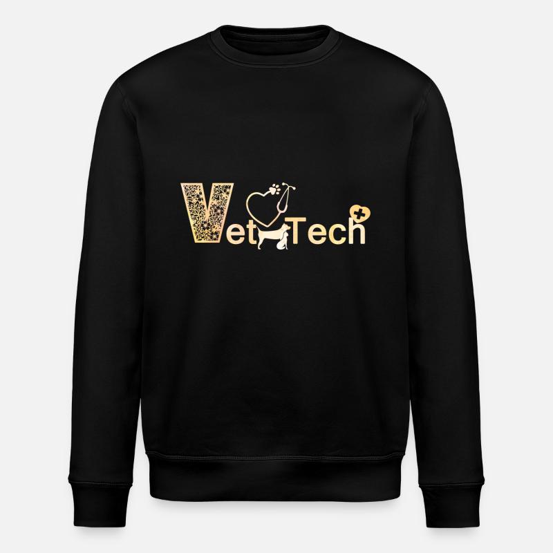 Funny Vet Tech - Stanley/Stella ROLLER Unisex Organic Sweatshirt - black