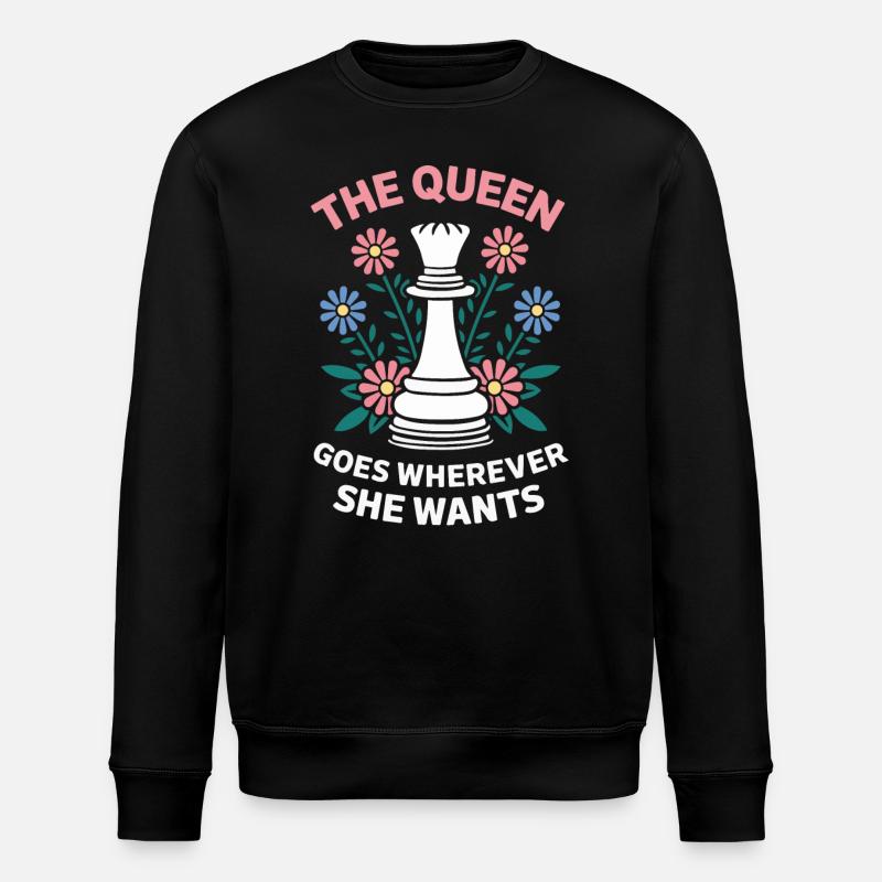Chess Chess Player - Stanley/Stella ROLLER Unisex Organic Sweatshirt - black