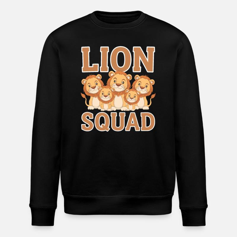 Löwe Gruppen Design Löwe Squad - Stanley/Stella Unisex Bio-Sweatshirt ROLLER - Schwarz