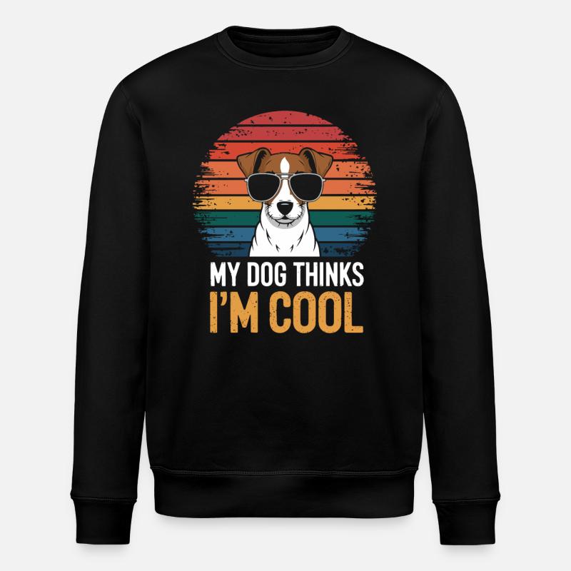 Jack Russell Terrier Besitzer - Stanley/Stella Unisex Bio-Sweatshirt ROLLER - Schwarz