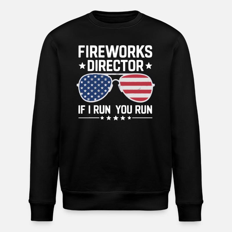 Pyrotechnics Fireworks Pyrotechnics - Stanley/Stella ROLLER Unisex Organic Sweatshirt - black