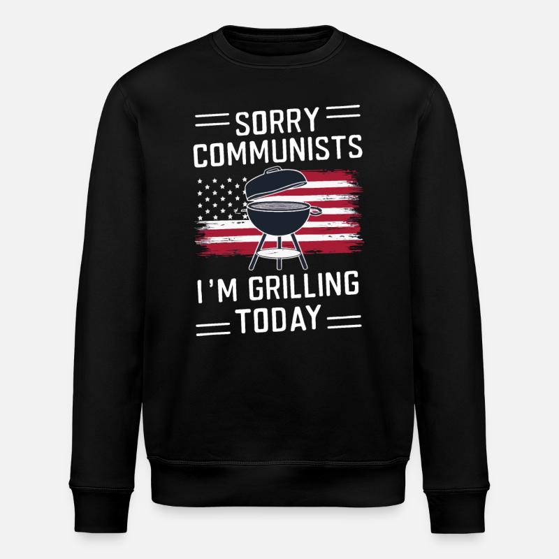Grill Grillen Griller BBQ Barbecue - Stanley/Stella Unisex Bio-Sweatshirt ROLLER - Schwarz