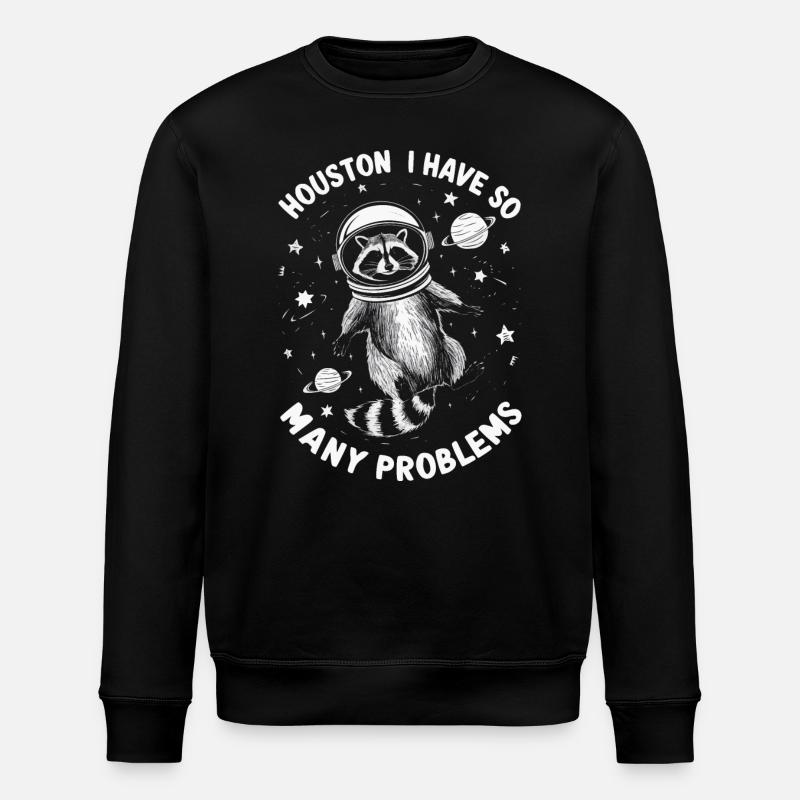 Raton laveur - Sweat bio ROLLER Stanley/Stella Unisexe - noir