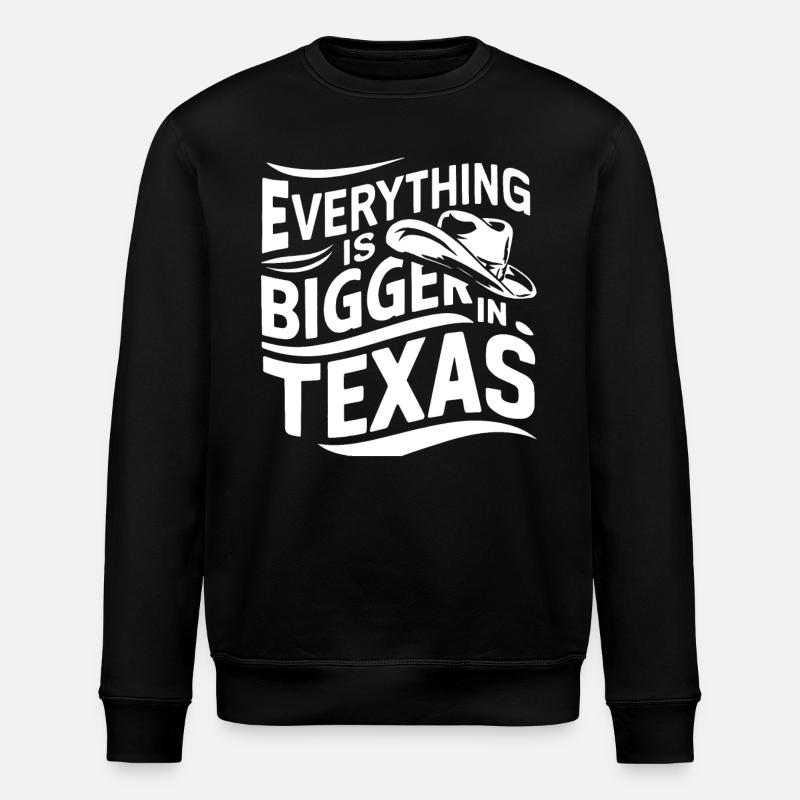 Texas State Texans Texas - Stanley/Stella ROLLER Unisex Organic Sweatshirt - black