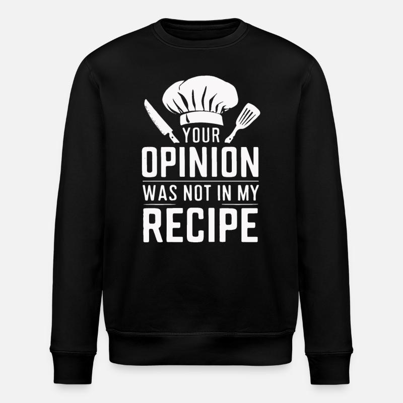 Chef Cooking Cheff Bäker - Stanley/Stella ROLLER Unisex Organic Sweatshirt - black