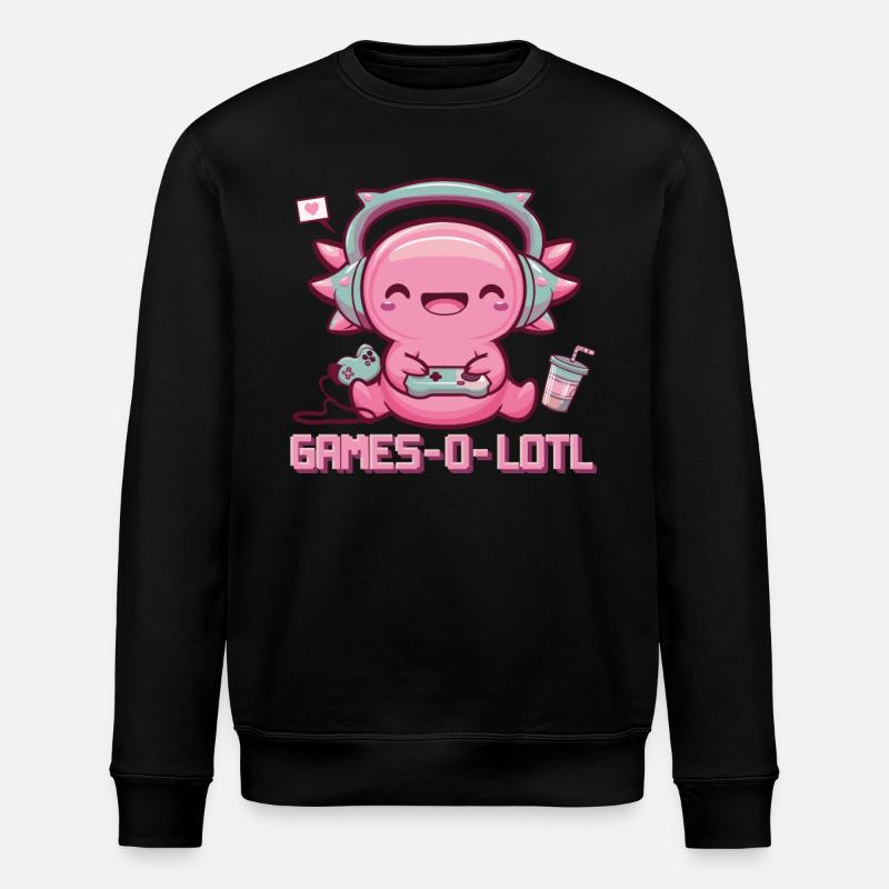 Poisson axolotl - Sweat bio ROLLER Stanley/Stella Unisexe - noir
