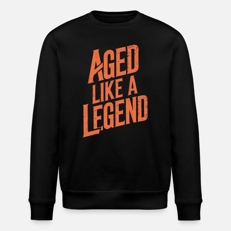 Anniversaire Vieillir comme une légende - Sweat bio ROLLER Stanley/Stella Unisexe - noir