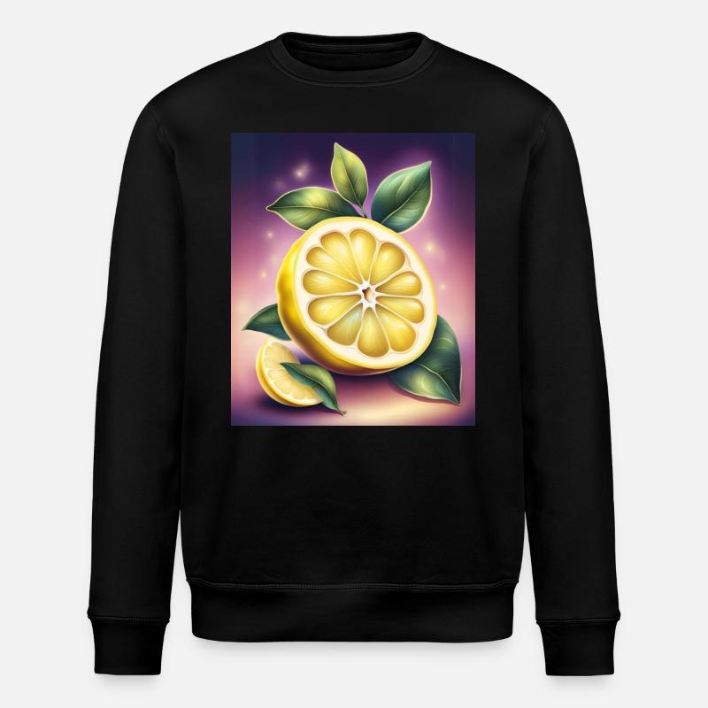 Süß-saure Zitrone - Stanley/Stella Unisex Bio-Sweatshirt ROLLER - Schwarz