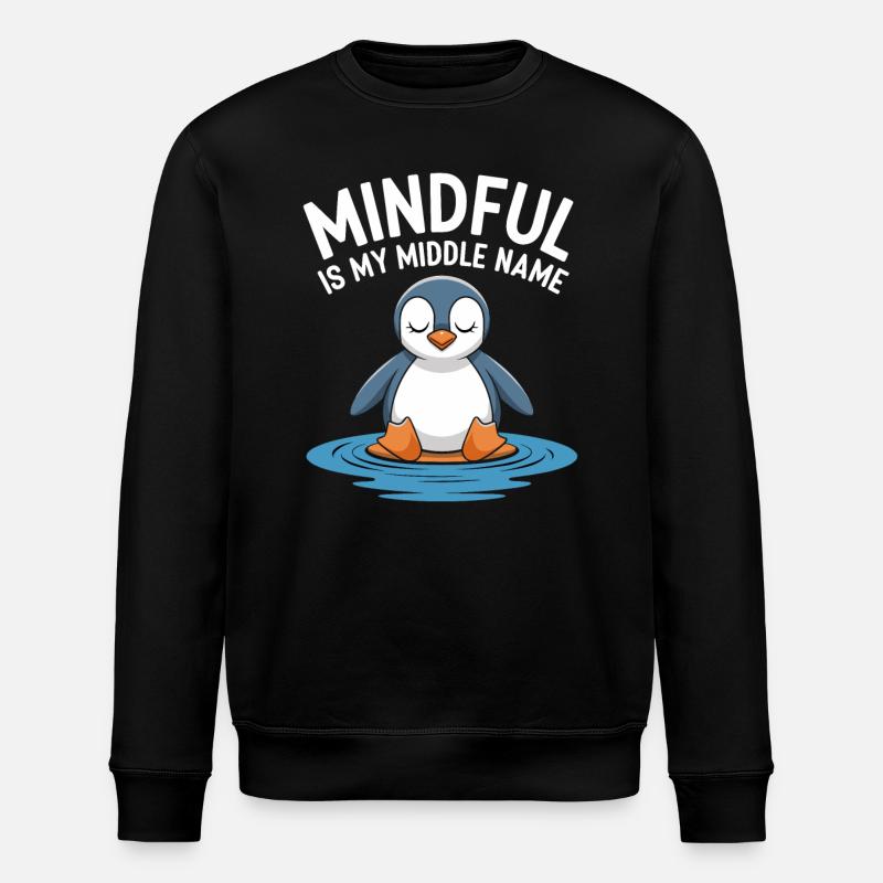 Méditation pingouin consciente Relaxation - Sweat bio ROLLER Stanley/Stella Unisexe - noir