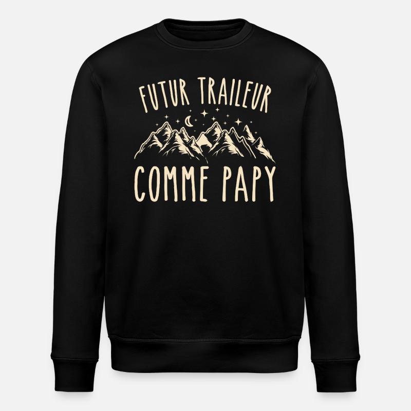 futur traileur cadeau garçon trail - Sweat bio ROLLER Stanley/Stella Unisexe - noir