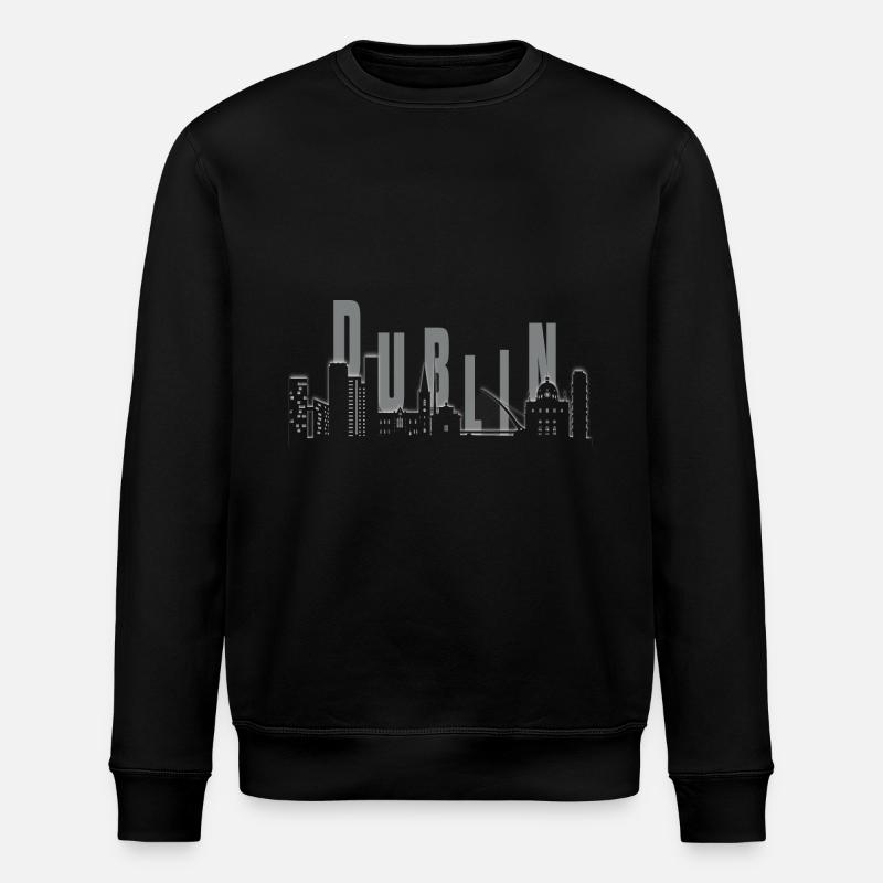 Horizon de Dublin - Sweat bio ROLLER Stanley/Stella Unisexe - noir