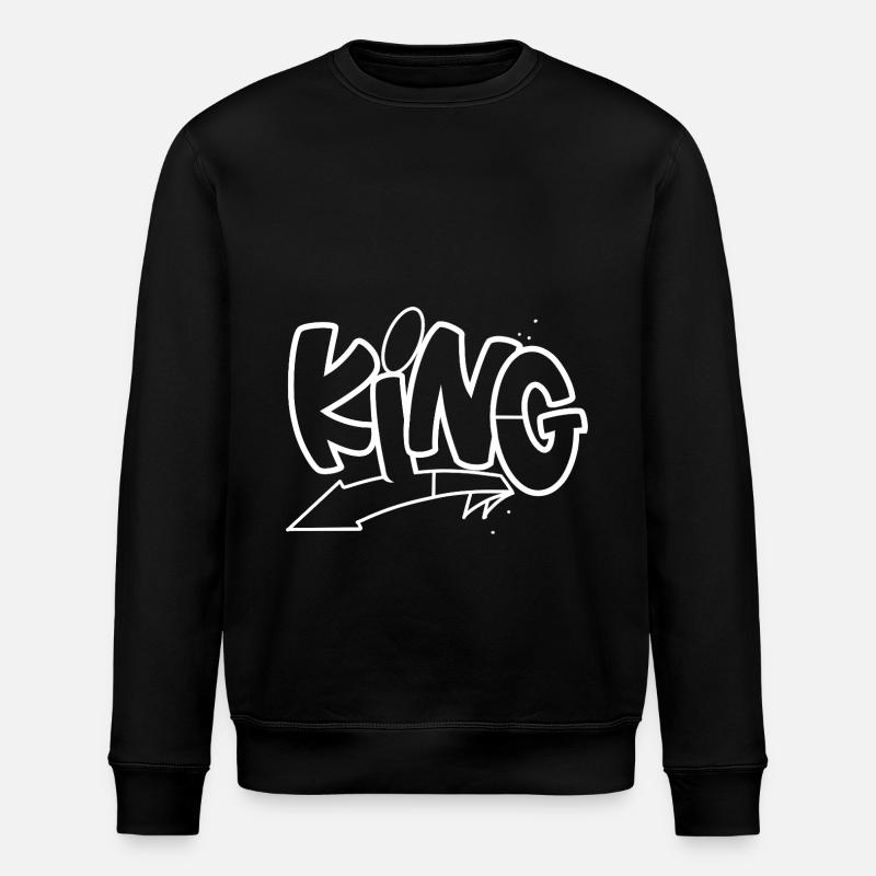 King - Stanley/Stella Unisex Bio-Sweatshirt ROLLER - Schwarz
