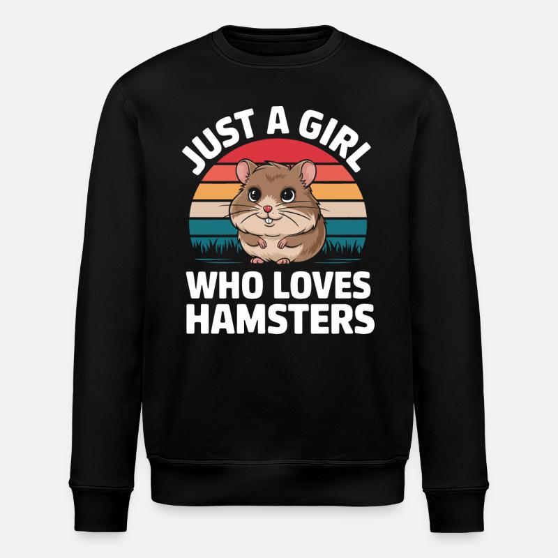 Hamster - Stanley/Stella Unisex Bio-Sweatshirt ROLLER - Schwarz