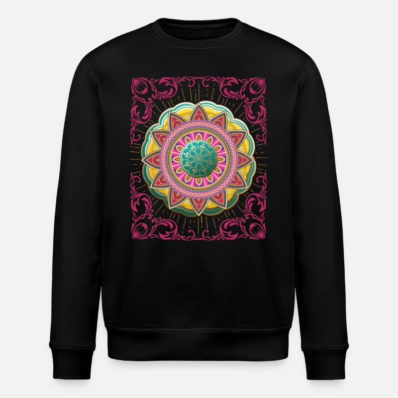 Arabesque, Mandala Design, 3D Mandala - Sweat bio ROLLER Stanley/Stella Unisexe - noir