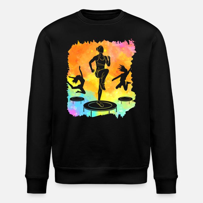 Trampolin - Stanley/Stella Unisex Bio-Sweatshirt ROLLER - Schwarz
