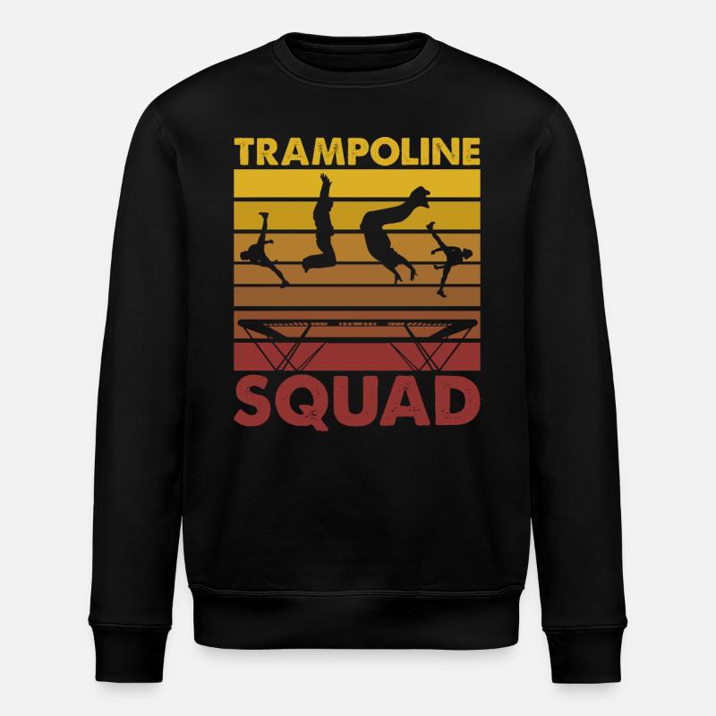 Trampolin-Kader - Stanley/Stella Unisex Bio-Sweatshirt ROLLER - Schwarz
