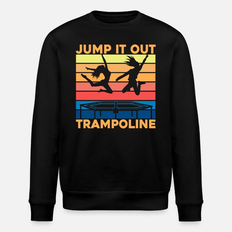 Jump it out Trampoline - Sweat bio ROLLER Stanley/Stella Unisexe - noir