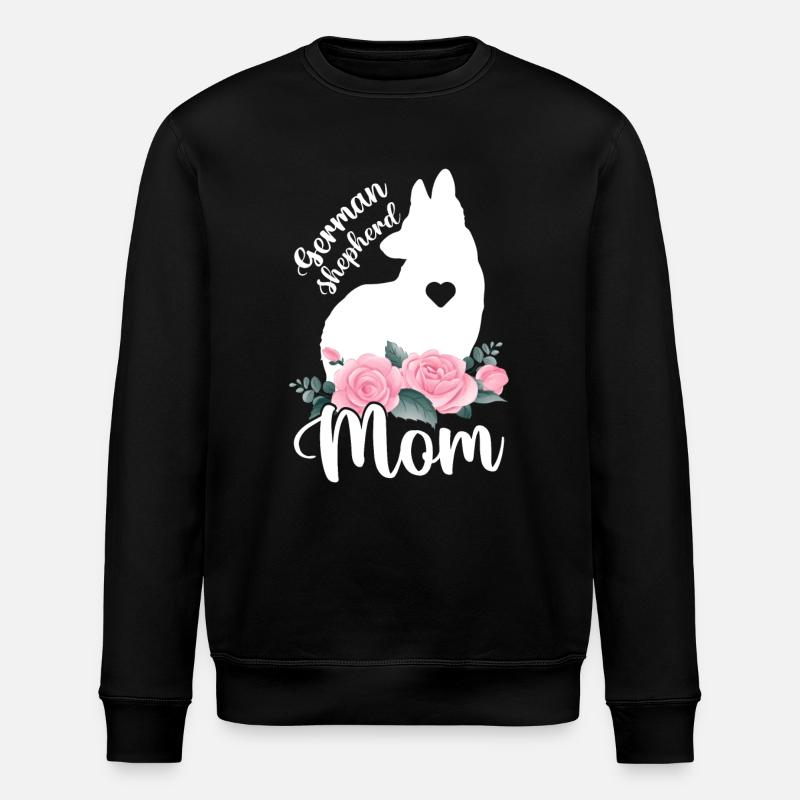Deutscher Schäferhund Mama - Stanley/Stella Unisex Bio-Sweatshirt ROLLER - Schwarz