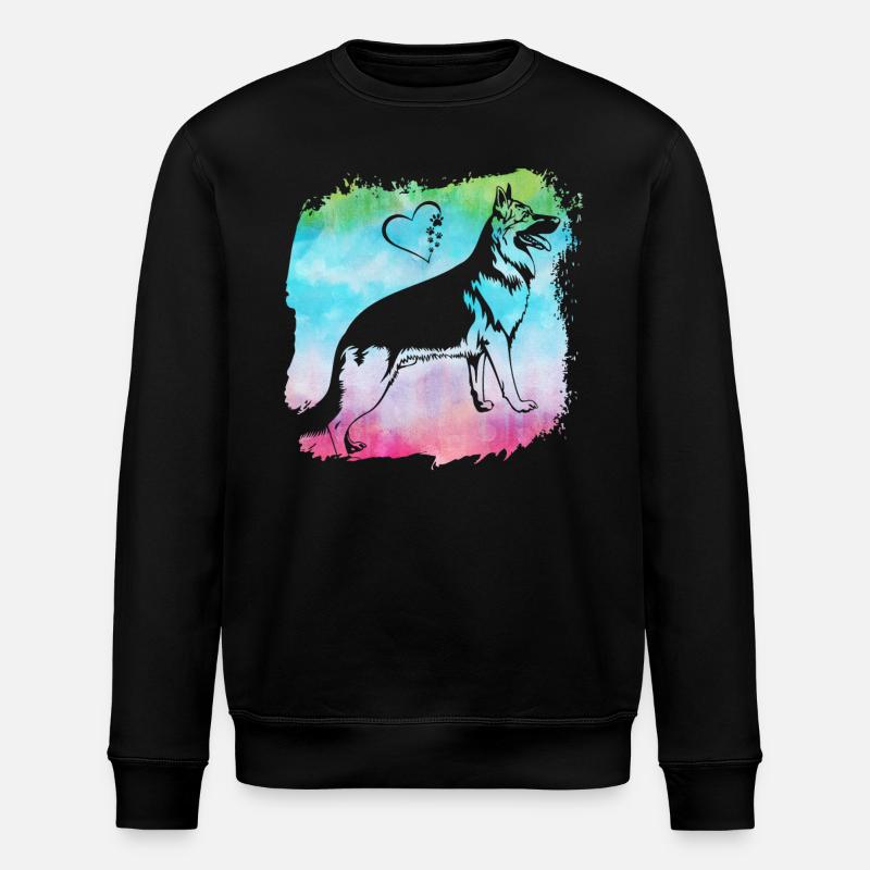 Deutscher Schäferhund - Stanley/Stella Unisex Bio-Sweatshirt ROLLER - Schwarz