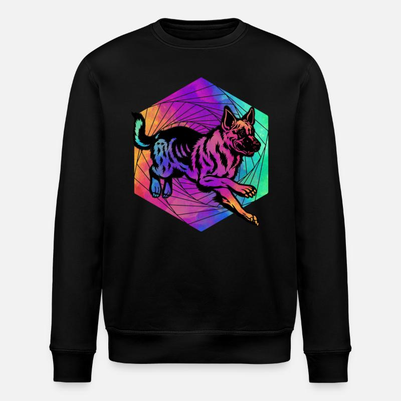 Deutscher Schäferhund - Stanley/Stella Unisex Bio-Sweatshirt ROLLER - Schwarz