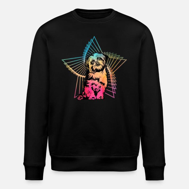Shih Tzu - Stanley/Stella Unisex Bio-Sweatshirt ROLLER - Schwarz