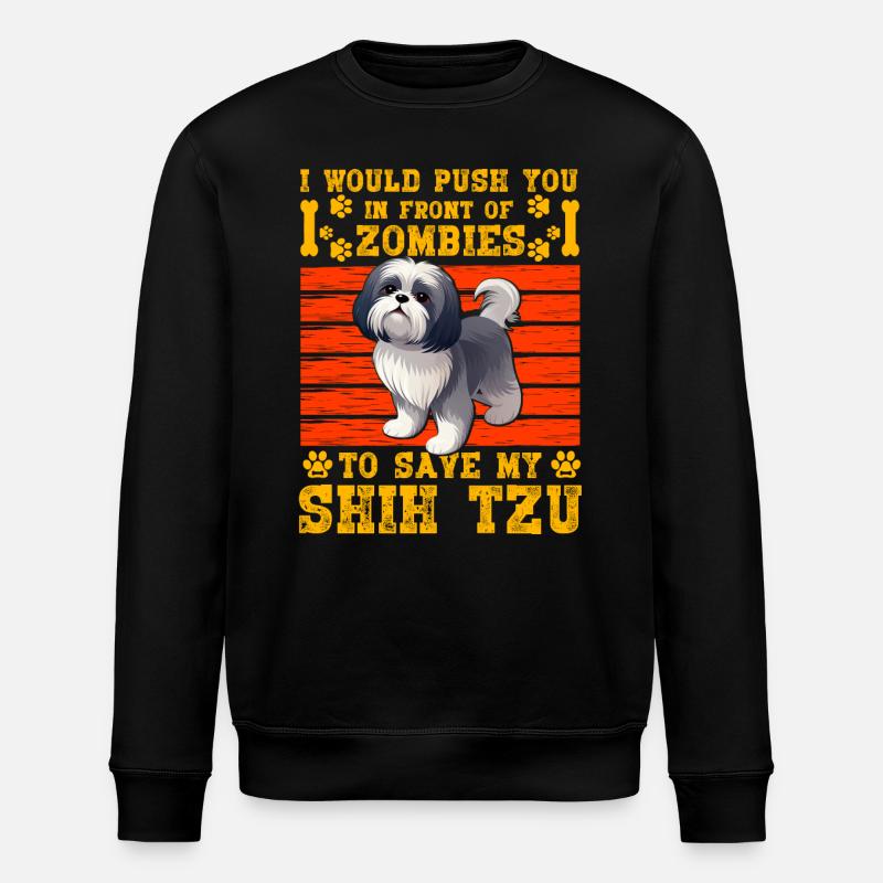 Shih Tzu - Sweat bio ROLLER Stanley/Stella Unisexe - noir