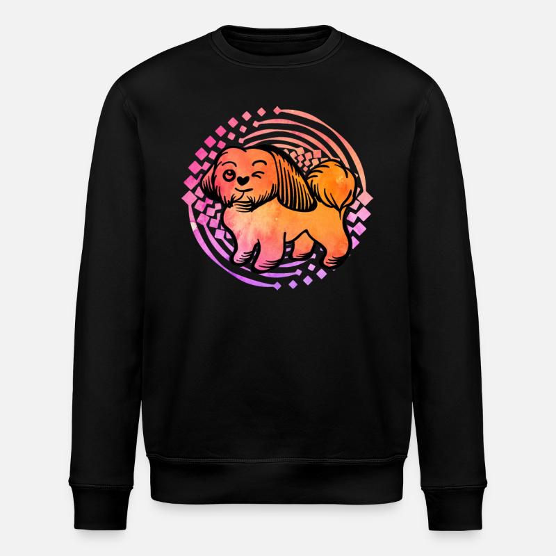 Shih Tzu - Stanley/Stella Unisex Bio-Sweatshirt ROLLER - Schwarz