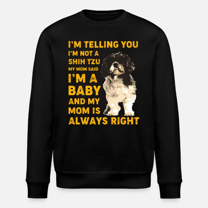 Shih Tzu - Stanley/Stella Unisex Bio-Sweatshirt ROLLER - Schwarz