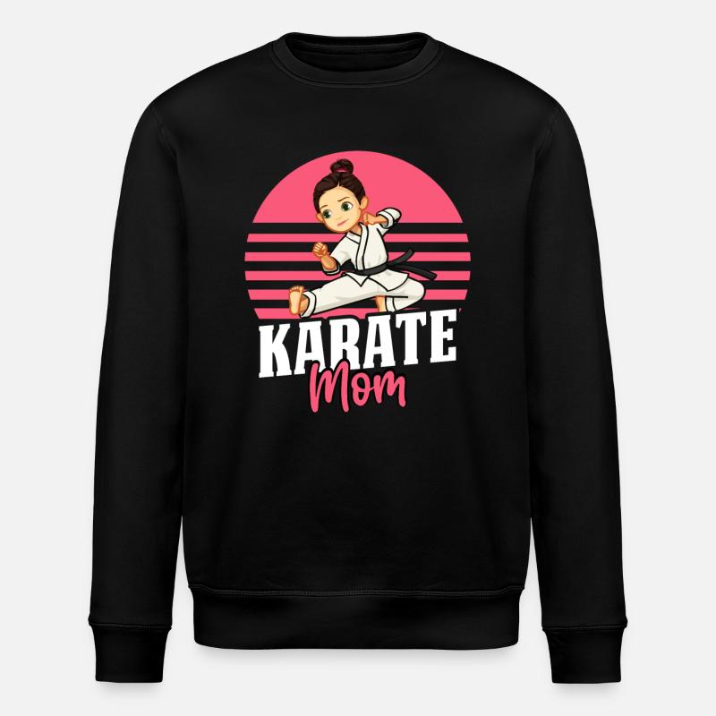 Karate Mama - Stanley/Stella Unisex Bio-Sweatshirt ROLLER - Schwarz