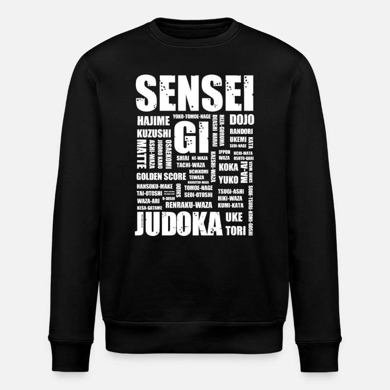 Judo - Sweat bio ROLLER Stanley/Stella Unisexe - noir