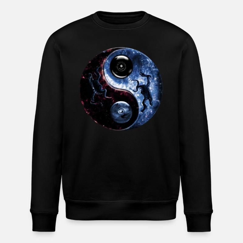 Yin Yang - Stanley/Stella Unisex Bio-Sweatshirt ROLLER - Schwarz