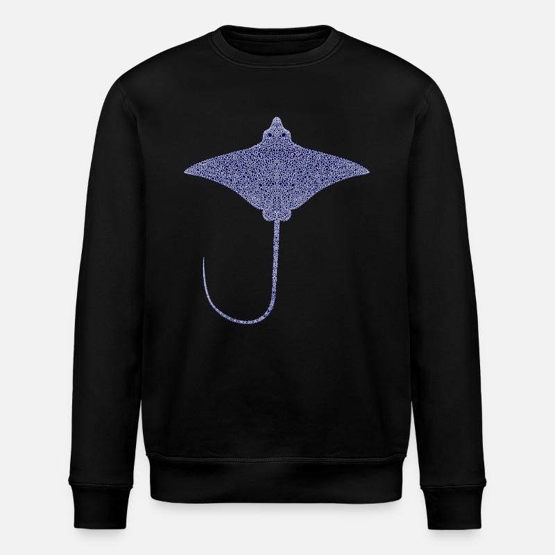 Ray – Flotteur élégant des mers - Sweat bio ROLLER Stanley/Stella Unisexe - noir